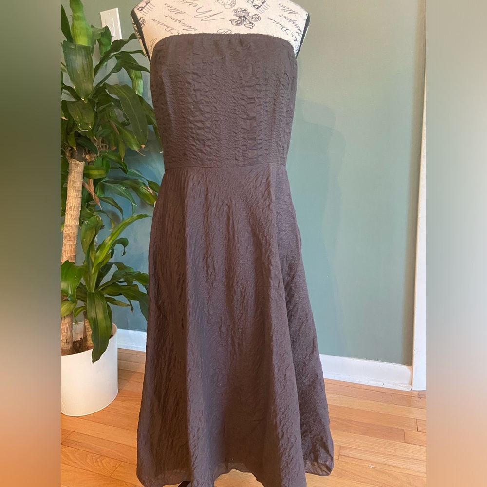 Cotton gauze j crew strapless dress